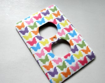 PASTEL BUTTERFLIES  Print Outlet Cover Switch Plate