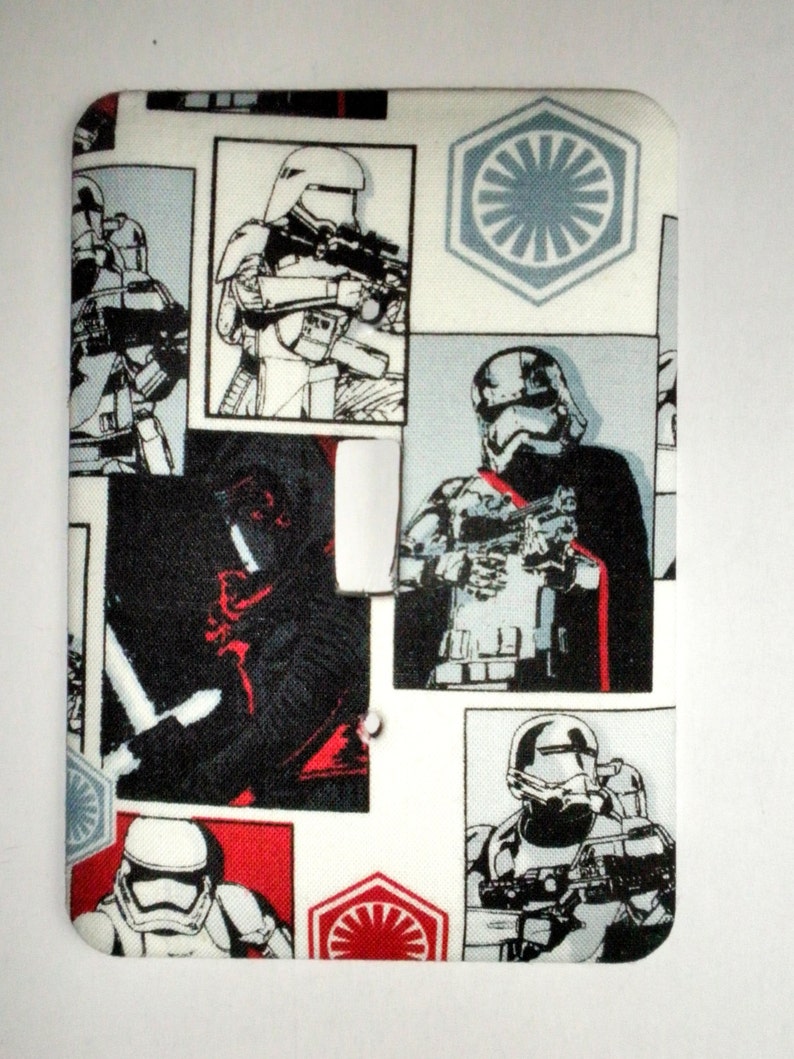 Star Wars The Force Awakens Single Metal Light Switch Plate Wall Decor Switchplate image 2