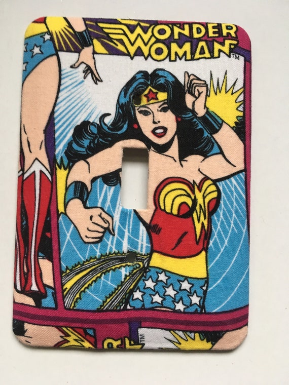 Wonder Woman Single Light Switch Plate
