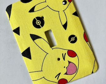 Pikachu Single Light Switch Plate