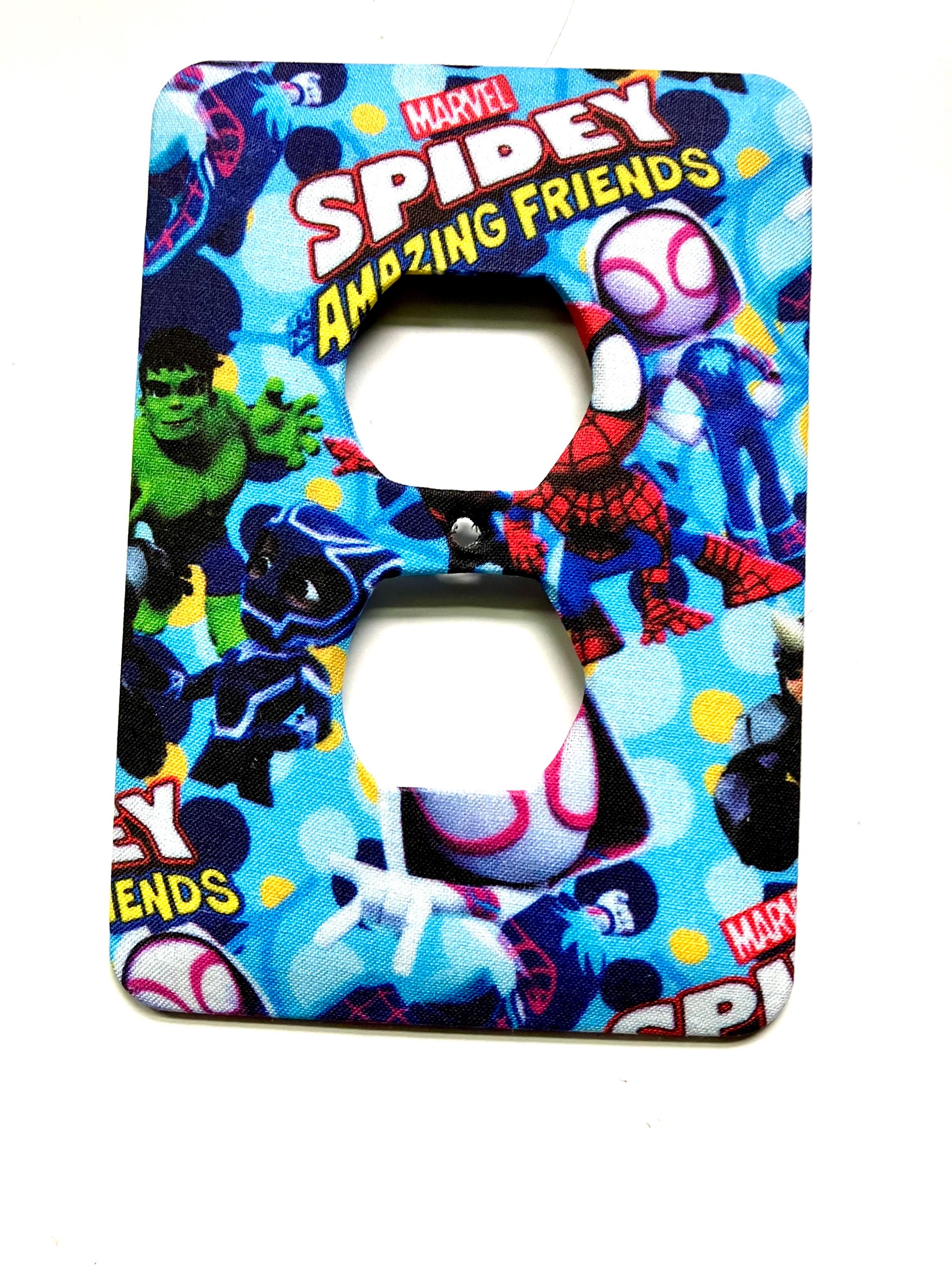Spiderman Vs Venom Light Switch & Outlet Wall Plate – Kids Game Room Decor – Multicolor