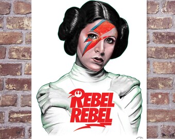 60825 Carrie Fisher Princess Leia Organa War USA Wall Print POSTER CA 60825 Carrie Fisher Princess Leia Organa War USA Wall Print POSTER CA