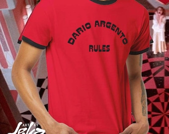 Dario Argento Rules Horror Movie Director Ringer Tee T-Shirt