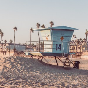 California Beach Lifeguard Stand Waves Beach Fine Art Travel Photograph Print Photography, Unframed Wall Art
