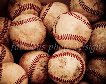 Vintage Baseball Portrait Boys Room Decor -- Office Decor -- Coach Gift