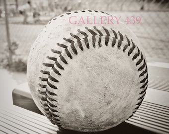 Vintage Baseball Portrait Boys Room Decor - Black White Photo - Coach Gift