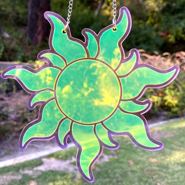 Rapunzel-inspired Lantern Star fairytale suncatcher