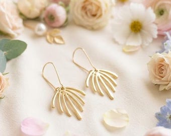 18k Gold Plated Dangle Earrings, Dainty Jewelry