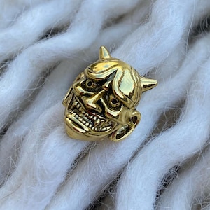 1 Gold Tone Devil Dreadlock Bead – Hair Jewellery for Dreadlocks, Braids & Locs