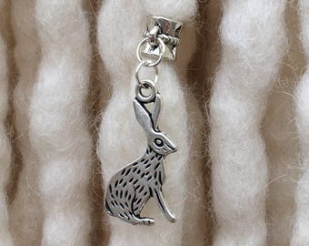 Tibetsilber Hase Dreadperle – Haarschmuck für Dreadlocks, Zöpfe und natürliches Haar
