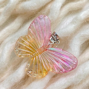 Whimsical Iridescent Butterfly Dreadlock Bead – Hair Jewellery for Dreadlocks, Braids & Natural Hair