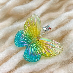 Whimsical Iridescent Butterfly Dreadlock Bead – Hair Jewellery for Dreadlocks, Braids & Natural Hair