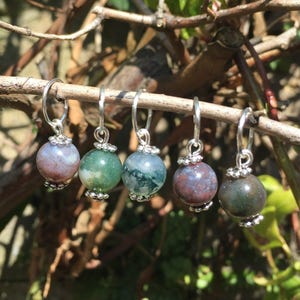 5x Indischer Achat Haarreife – Haarschmuck für Dreadlocks, Zöpfe & natürliches Haar