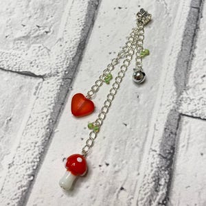 Whimsical Mushroom Dreadlock Bead – Hair Jewelry for Dreadlocks, Braids & Natural Hair
