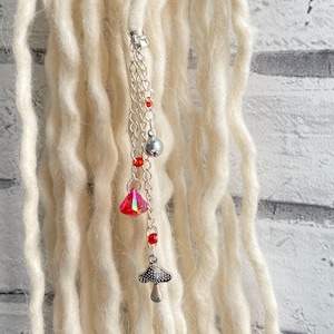 Whimsical Mushroom Dreadlock Bead – Hair Jewellery for Dreadlocks, Braids & Natural Hair