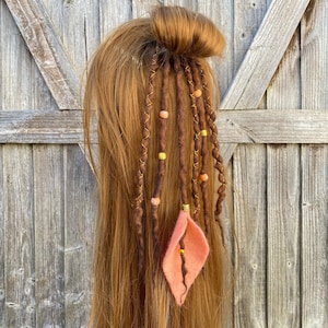 Fairy Blossom Dreadlock Hair Piece - 14 Inches - Hair Fall - Festival - Cosplay