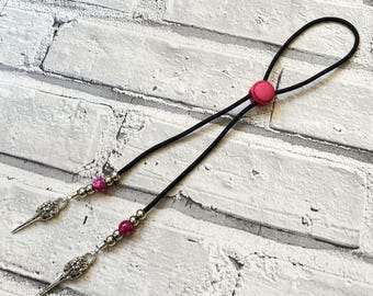 Verstellbare Gothic Vogel Schädel Dreadlock Haarschleife
