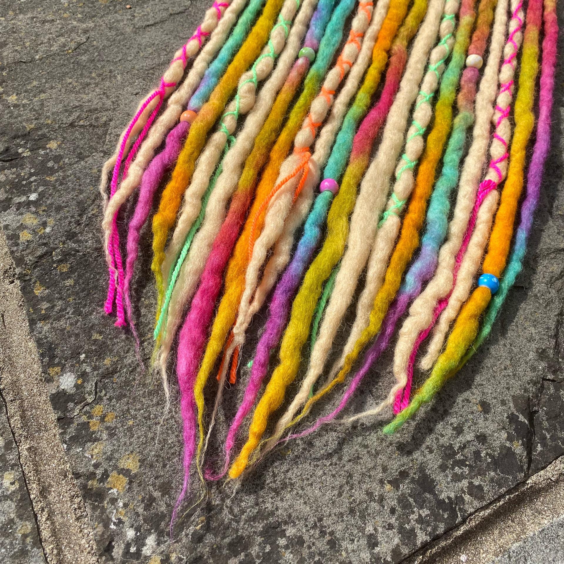 Custom - Fairy Rainbow Dreadlock Ponytail - Choose Your  display picture 2