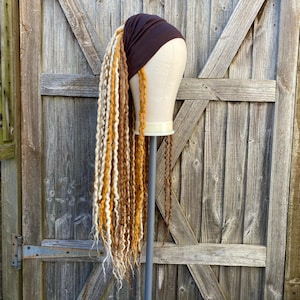CUSTOM - Vanilla Spice Dreadlock Wig - Choose Your Length - Headband Wig - Hair Accessory