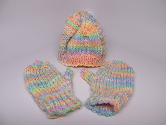 toddler hat and mittens