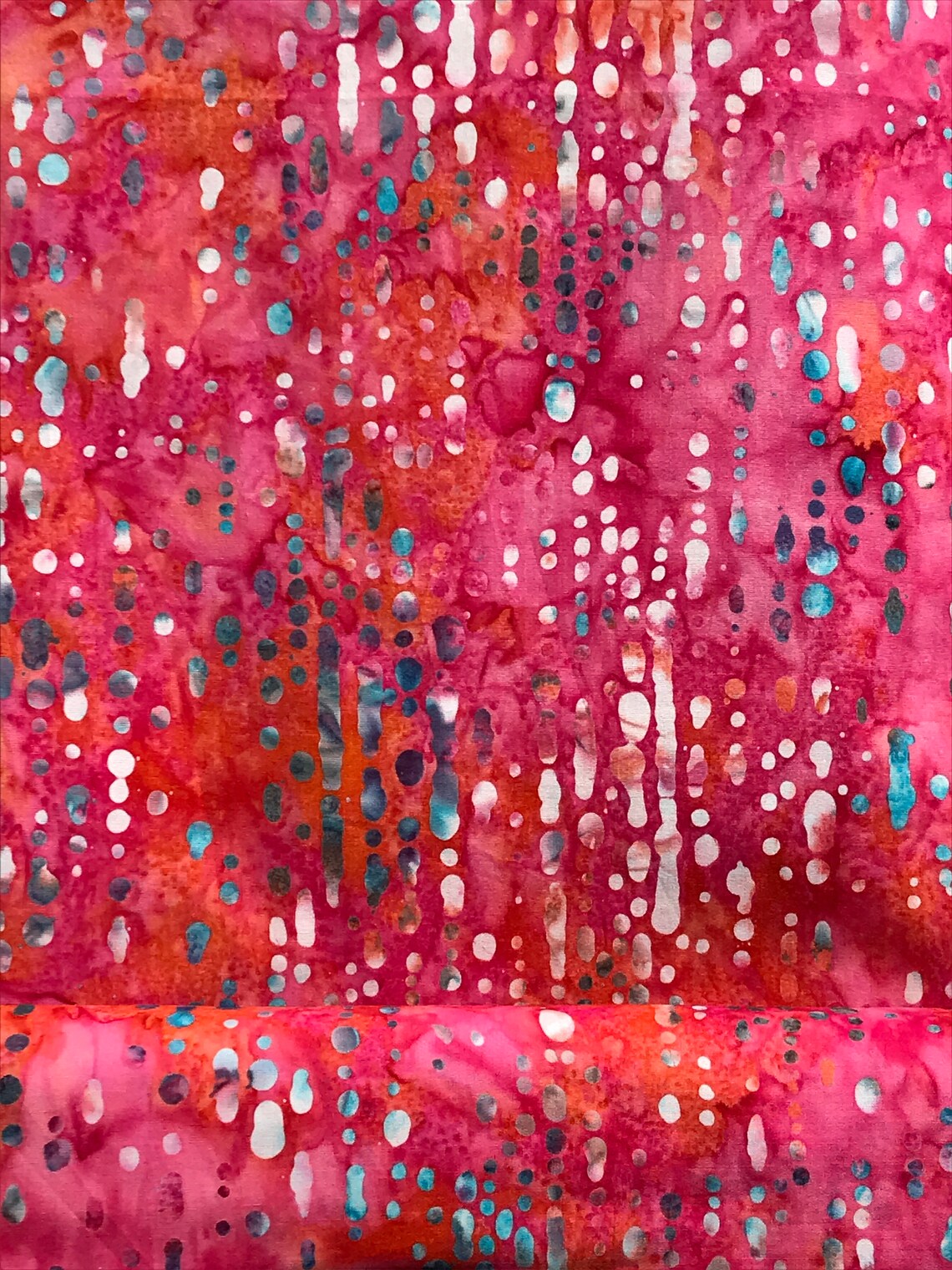 Fabric by the yard pink batik batik fabric pink gray and Etsy