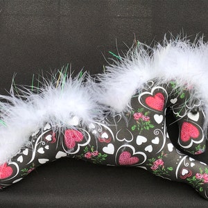 Valentine red hearts pony valentine gift equestrian valentine horse valentine fabric