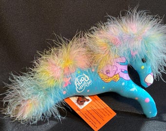 pony ornament horse ornament little pony feathers pastel rainbow toy
