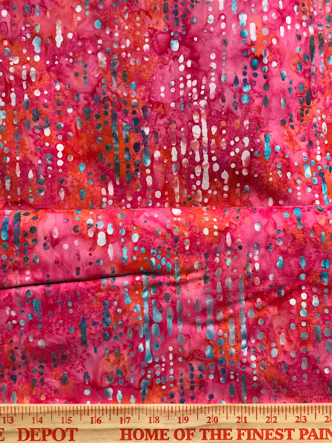 Fabric by the Yard Pink Batik Batik Fabric Pink Gray and Etsy