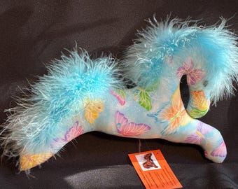 horse pony ornament butterfly toy horse equestrian gift barn party gift