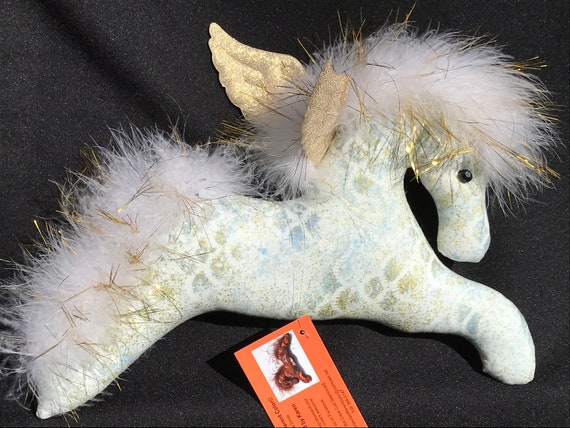 Download Home Living Home Decor Blue Pegasus Ornament Celestial Winged Horse Toy Pegasus Flying Horse Pegasus Stars And Moons Greek Mythology