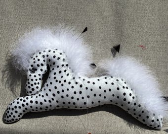 appaloosa black and white polka dots Indian pony ornament