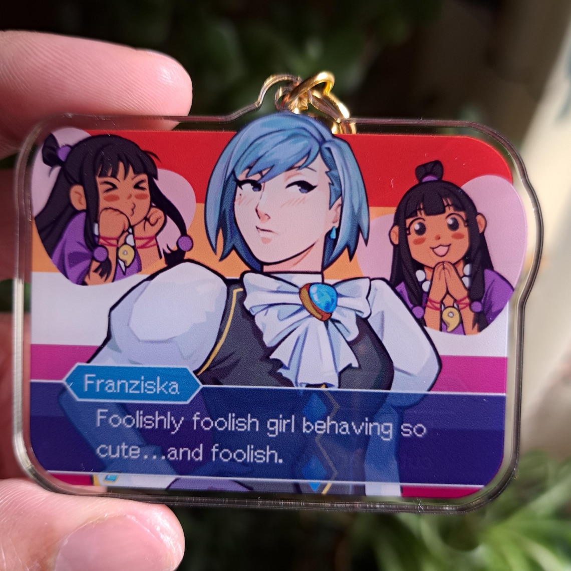 Ace Attorney Franmaya Lesbian Feelings 2.5 Inch Acrylic Keychain - Etsy