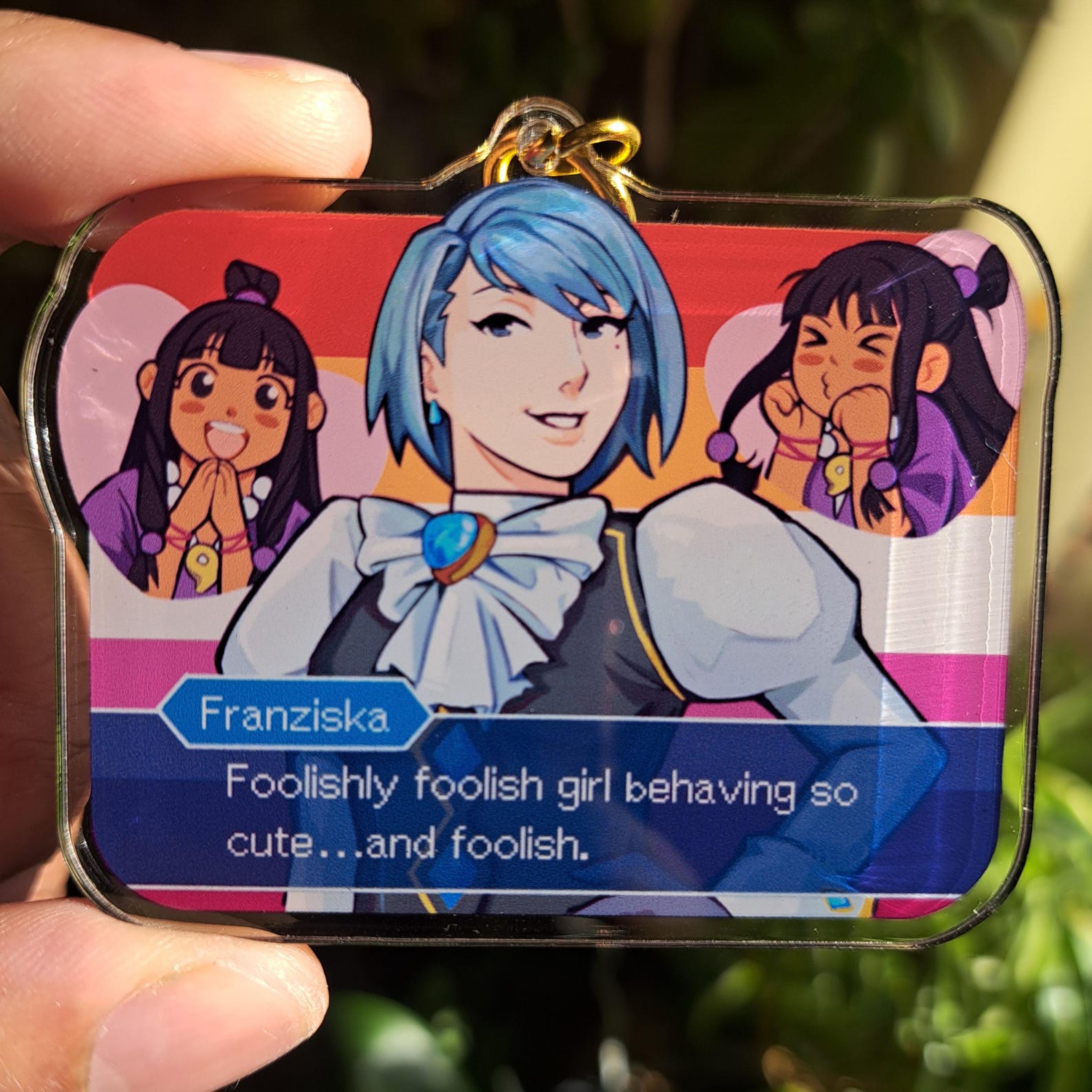 Ace Attorney Franmaya Lesbian Feelings 2.5 Inch Acrylic Keychain - Etsy