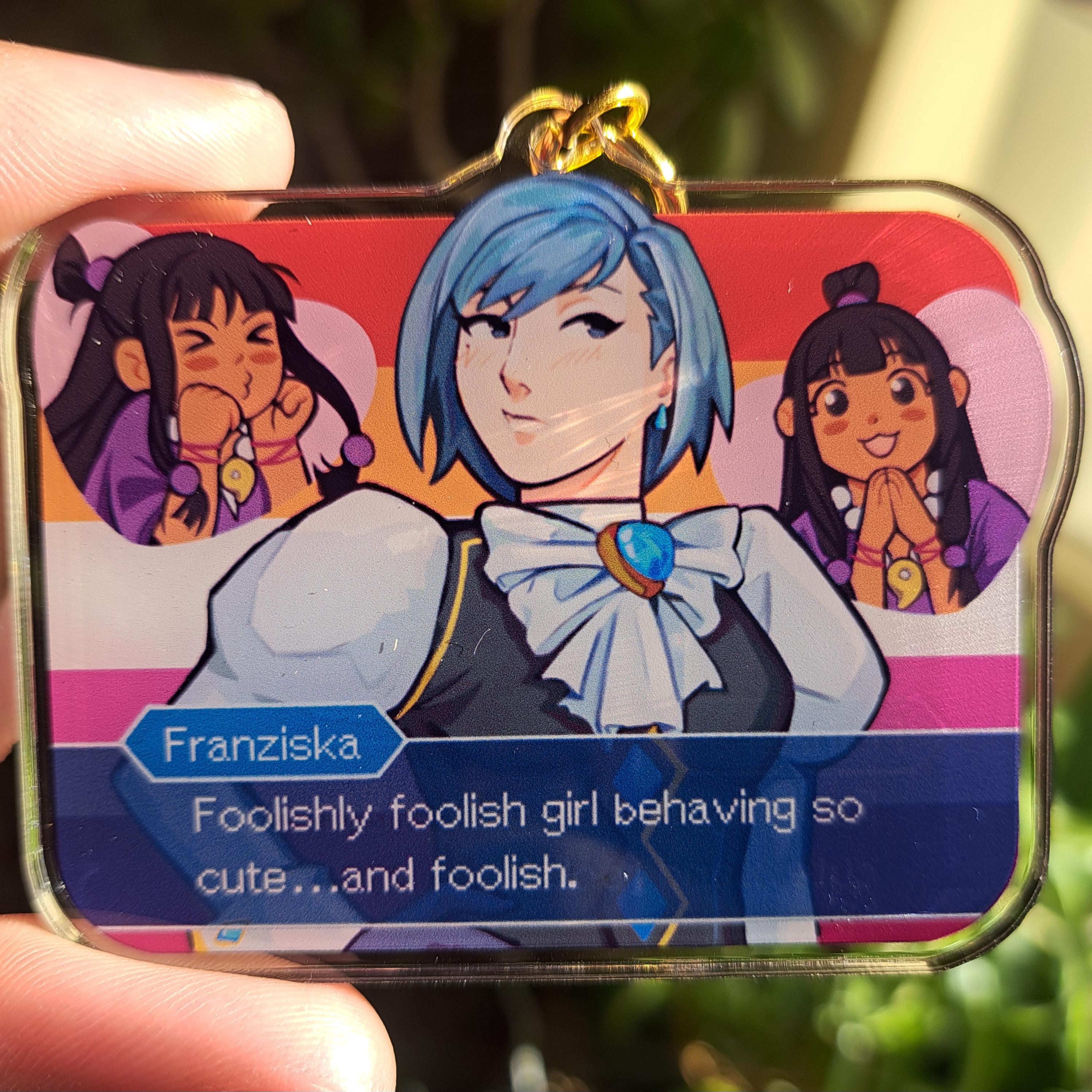 Ace Attorney Franmaya Lesbian Feelings 2.5 Inch Acrylic Keychain - Etsy