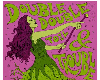 Art Print - Double Double Toil and Trouble (Alt Colors)