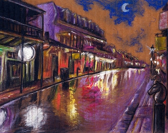Greeting Card - French Quarter After the Rain