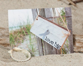 Coastal Note Card | Stationery | Brain Cancer Awareness | Coastal Greeting Card | Photo Note Card | Love Big | Lisa Vohwinkel Photography