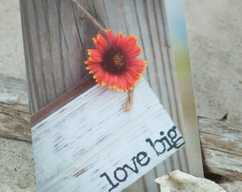 Coastal Note Card | Photo Note Card | Love Big | Stationery | Greeting Card | Coastal Stationery | Lisa Vohwinkel Photography | Coastal Card