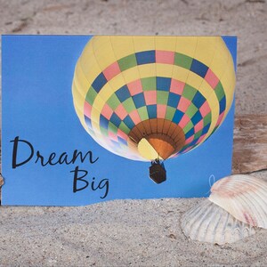 Heißluftballon Fotokarte | Traum groß | Ermutigung Karte | Lisa Vohwinkel Fotografie | Ballon Festival Liebe | Graduierung Karte | Briefpapier