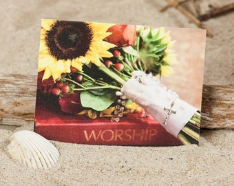 Wedding Greeting Card | Stationery | Religious Wedding Note Card | Catholic Wedding Note Card | Lisa Vohwinkel Photography | Photo Note Card