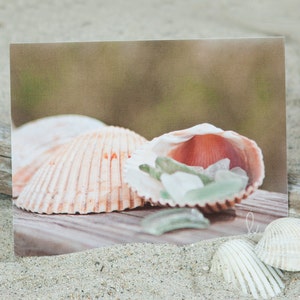 Kustnotitiekaart | Zeeglas Notitiekaart | Kustbriefpapier | Kust Shell Notitiekaart | Kust wenskaart | Lisa Vohwinkel Fotografie