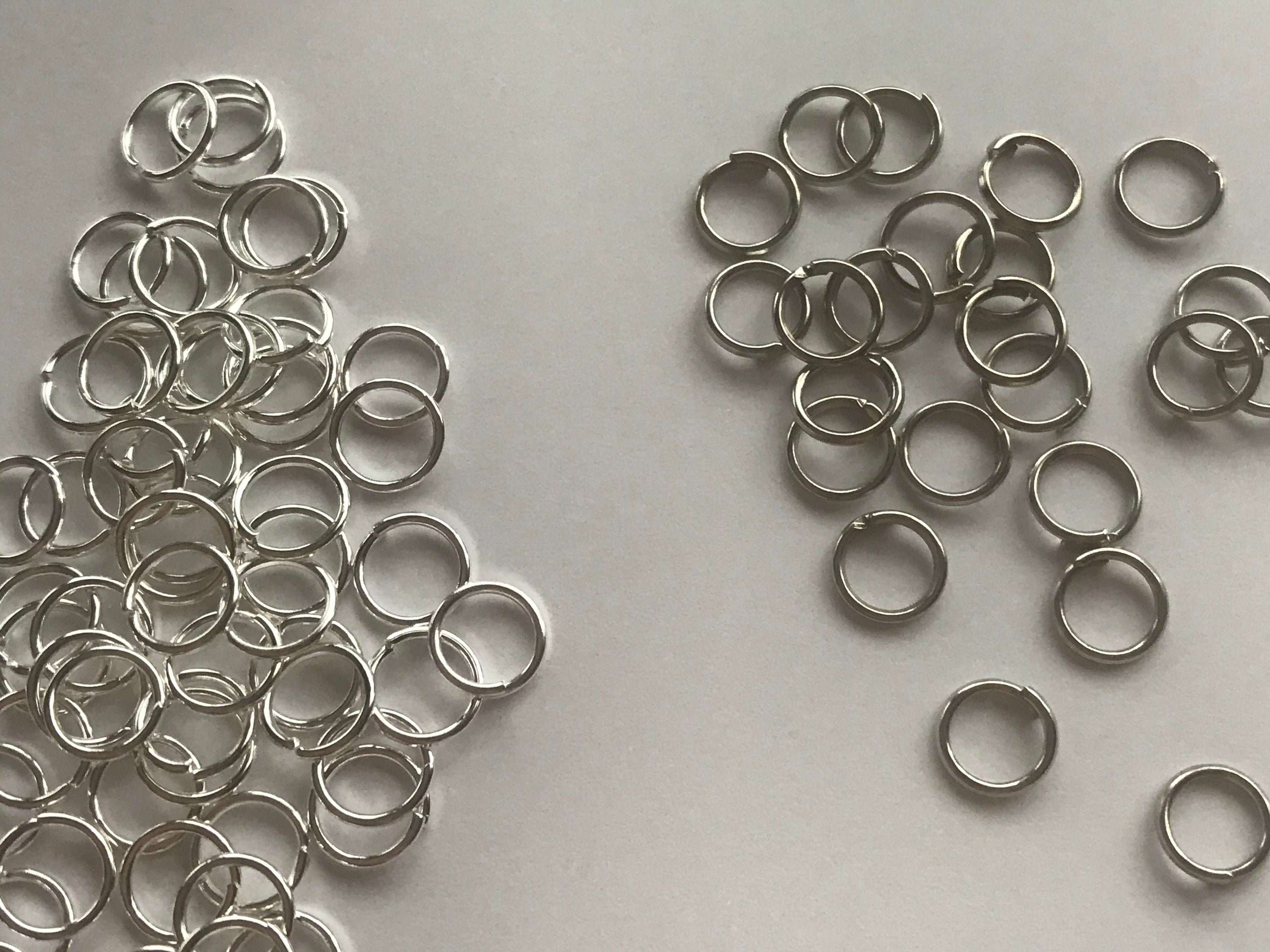 304 Stainless Steel Open Unsoldered Jump Rings Various Sizes