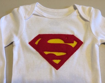 supergirl baby onesie