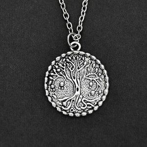 Tree of Life Necklace,  Silver Necklaces, Jewelry for Men, Stainless Steel Chains for Men, Tree of Life Necklace 106