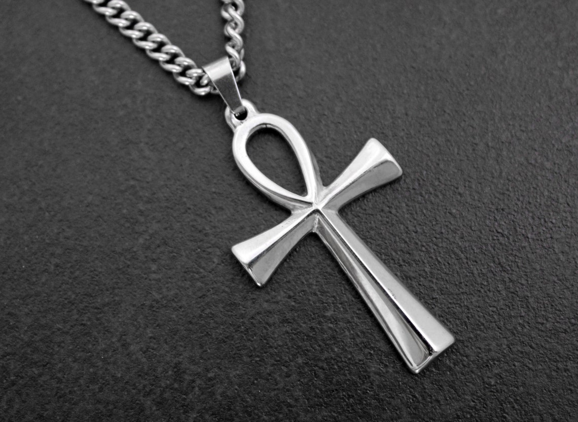 Ankh Necklace with Stainless Steel Chain Mens Jewelry Mens | Etsy