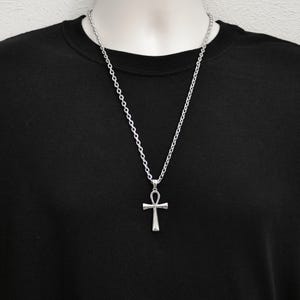 Ankh Necklace, Waterproof Stainless Steel Chain And Pendant, Mans Necklace,  106