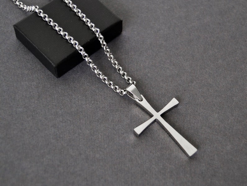 Cross Necklace for Men Mens Crosses Chain Necklace Men Etsy