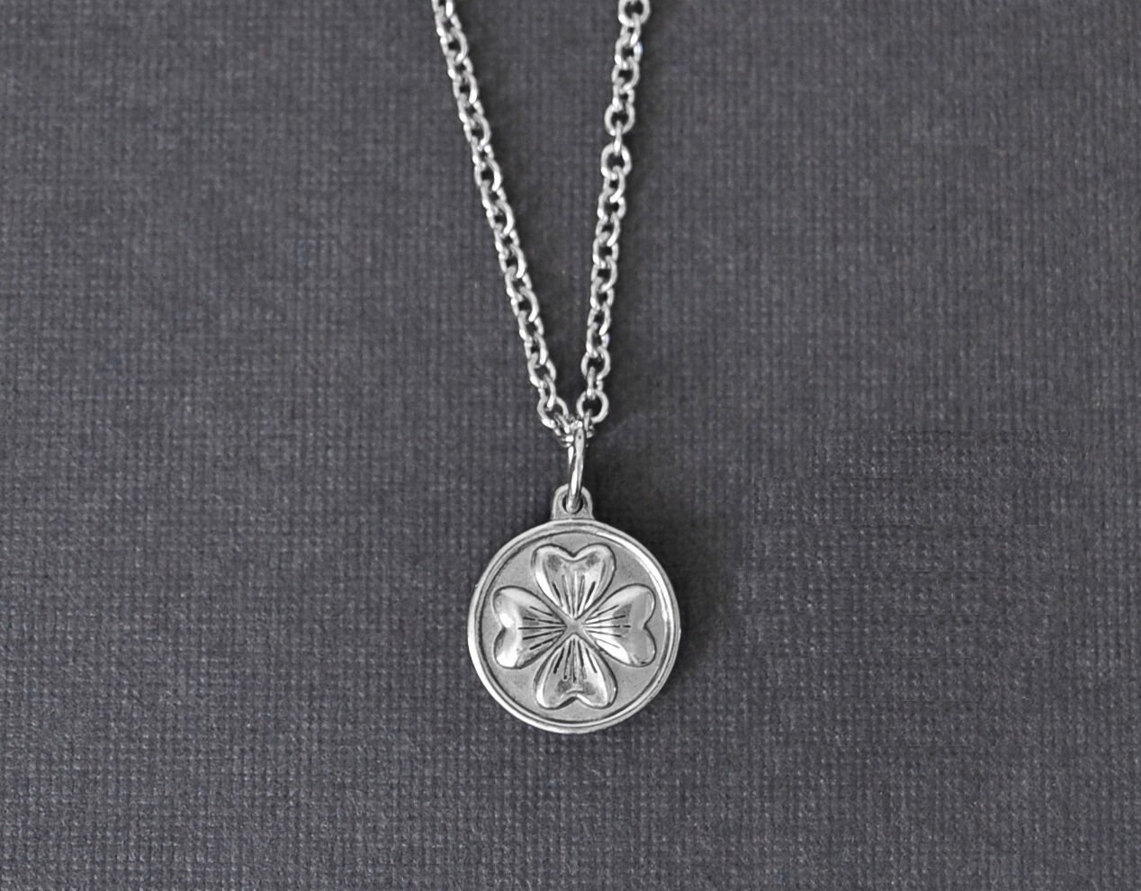 Mens clover pendant deals
