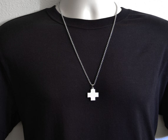 Greek Cross Necklace Crosses For Men Silver - Greek Cross Pendant Necklace Greek Cross Necklace Crosses For Men Silver - Greek Cross Pendant Necklace