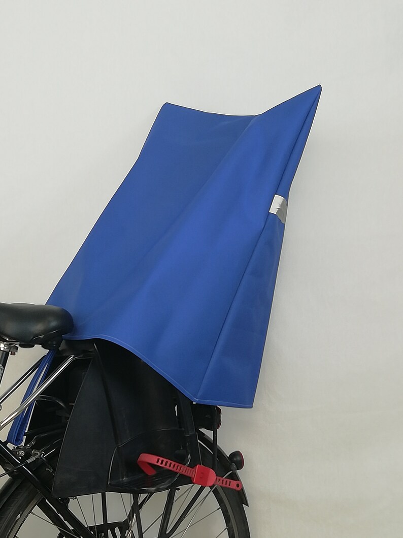 Rain cover children bicycle seat with reflector